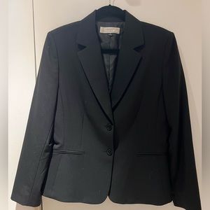 Tahari black two-button blazer. Size 10.